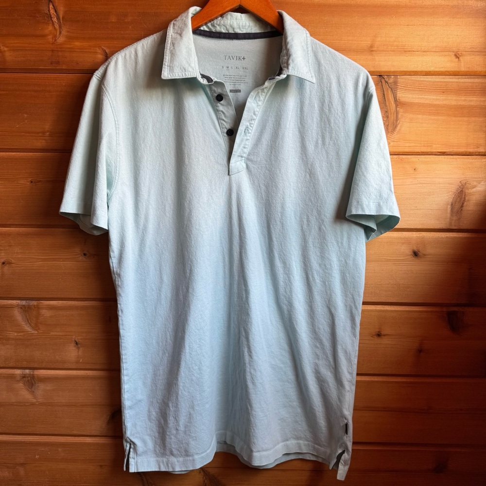 Tavik Mens 100% Cotton Polo Shirt | size medium